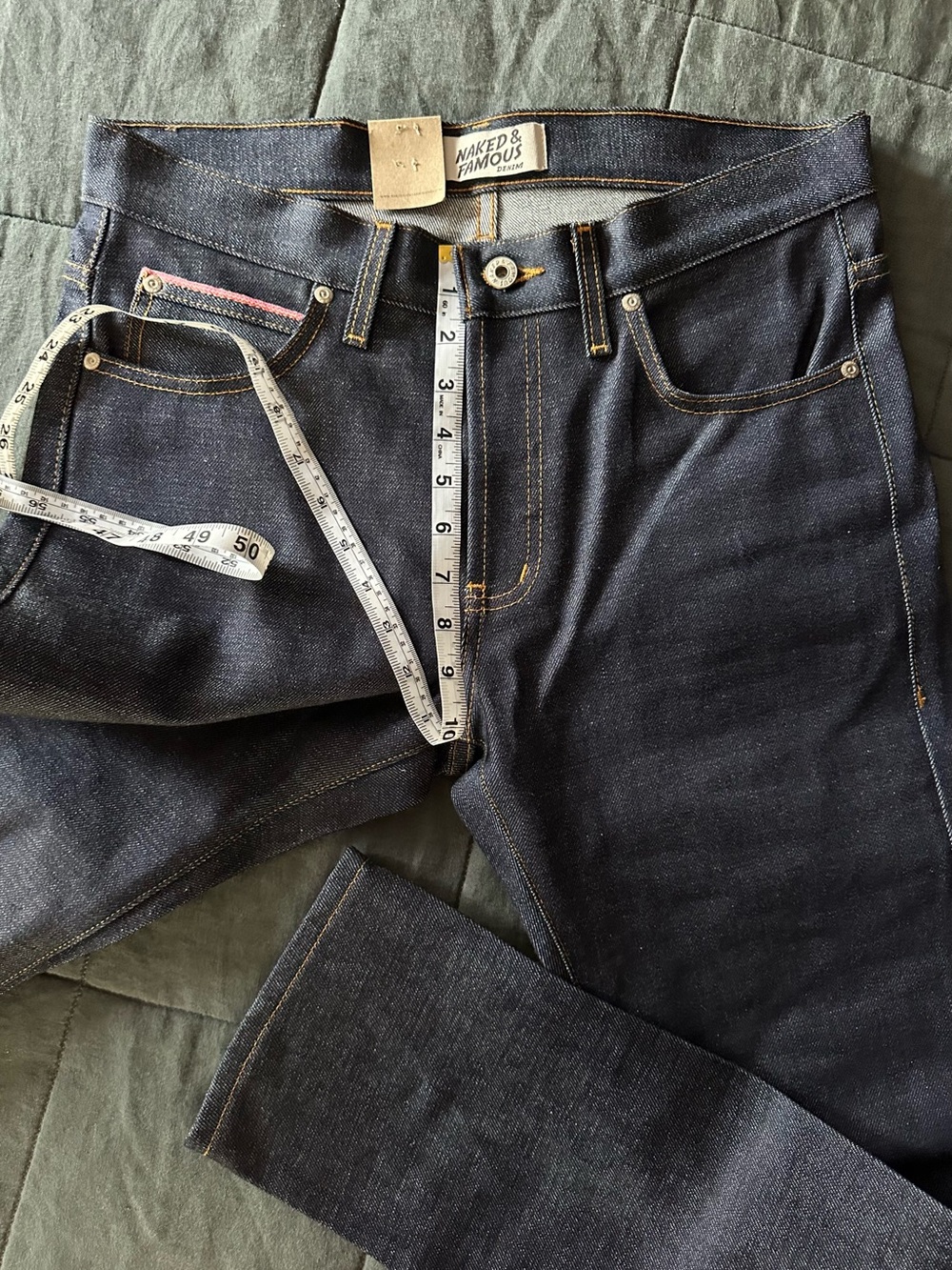 NWT Naked & Famous Super Guy Dark Indigo Slim Regular Rise Men’s Jeans W32 L30 - Picture 14 of 17